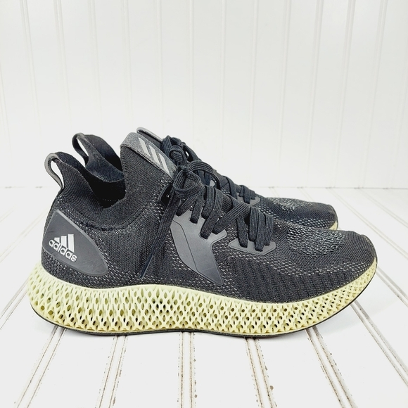 adidas AlphaEdge 4D Reflective Men's Black Athleisure Running Sneakers I713 - Picture 4 of 9